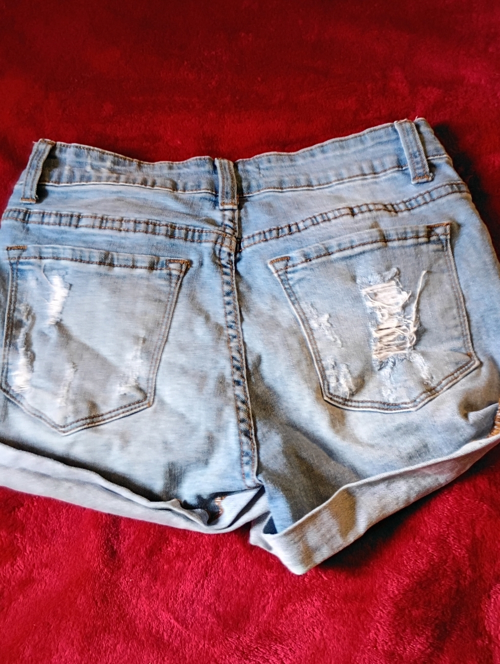 Distressed Short Shorts - Picture 2 of 4